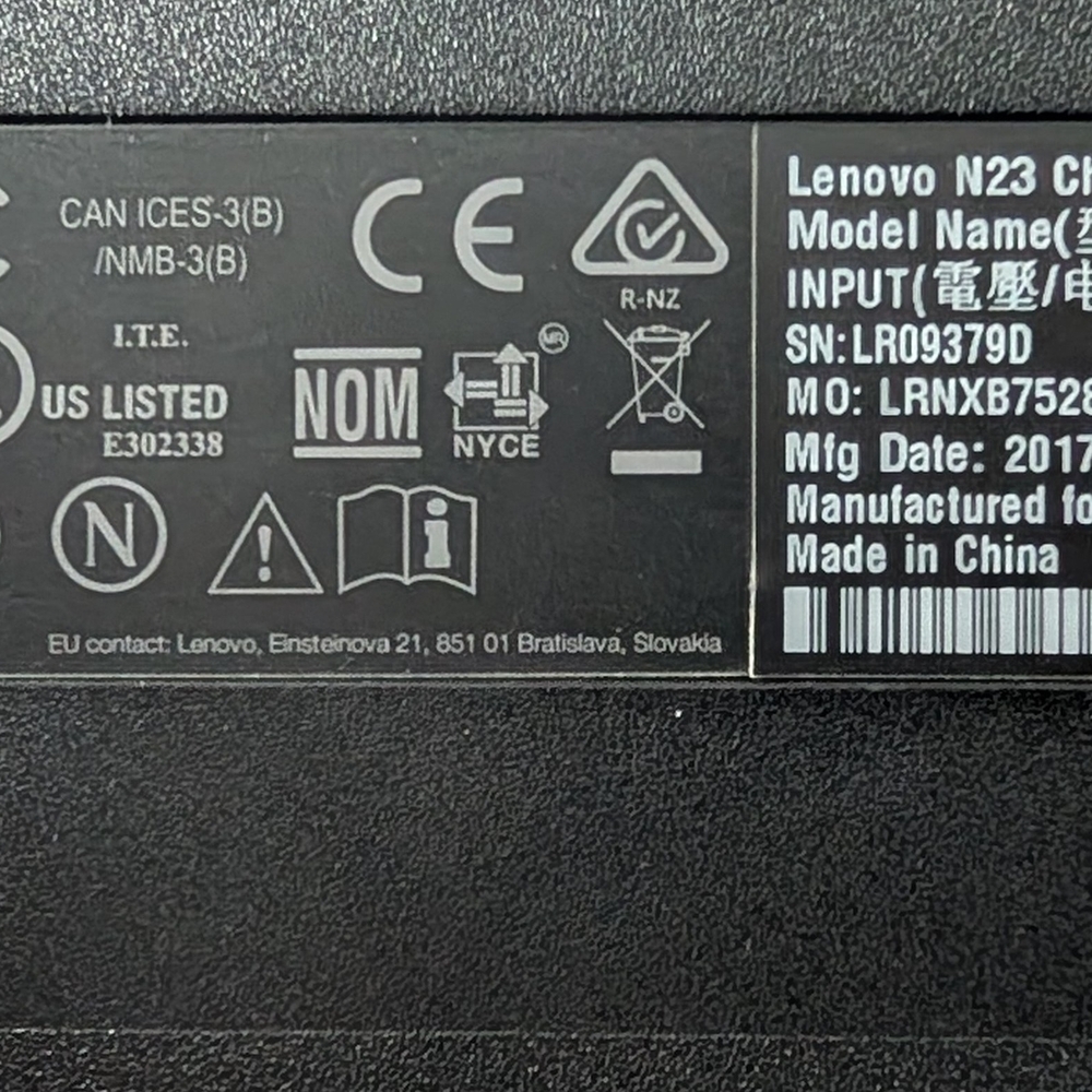 Lenovo N23 Chromebook - Dark Gray